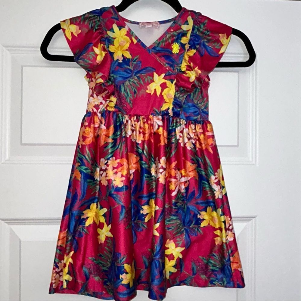 Tommy Bahama Tropical Floral Print A-Line Dress